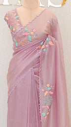 FLOWY ORGANZA TISSUE SAREE