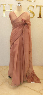 Chanderi tissue saree