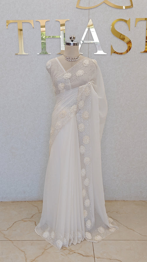 CRUSH ORGANZA SAREE