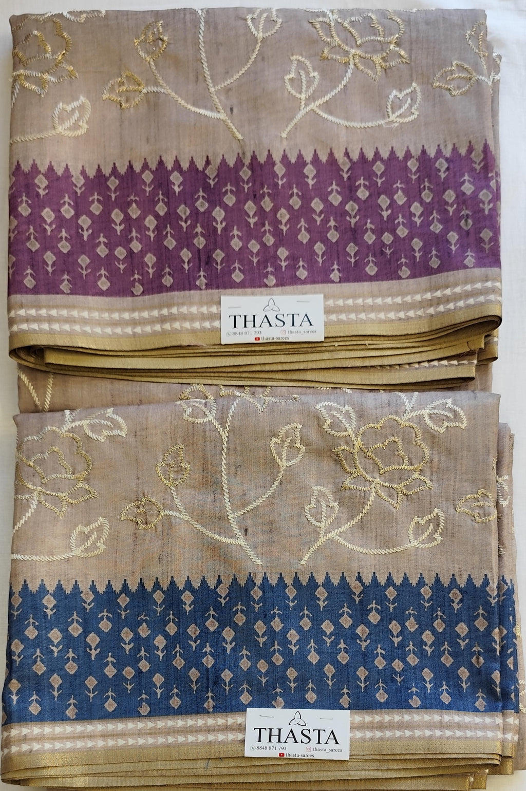 Semi tussar saree