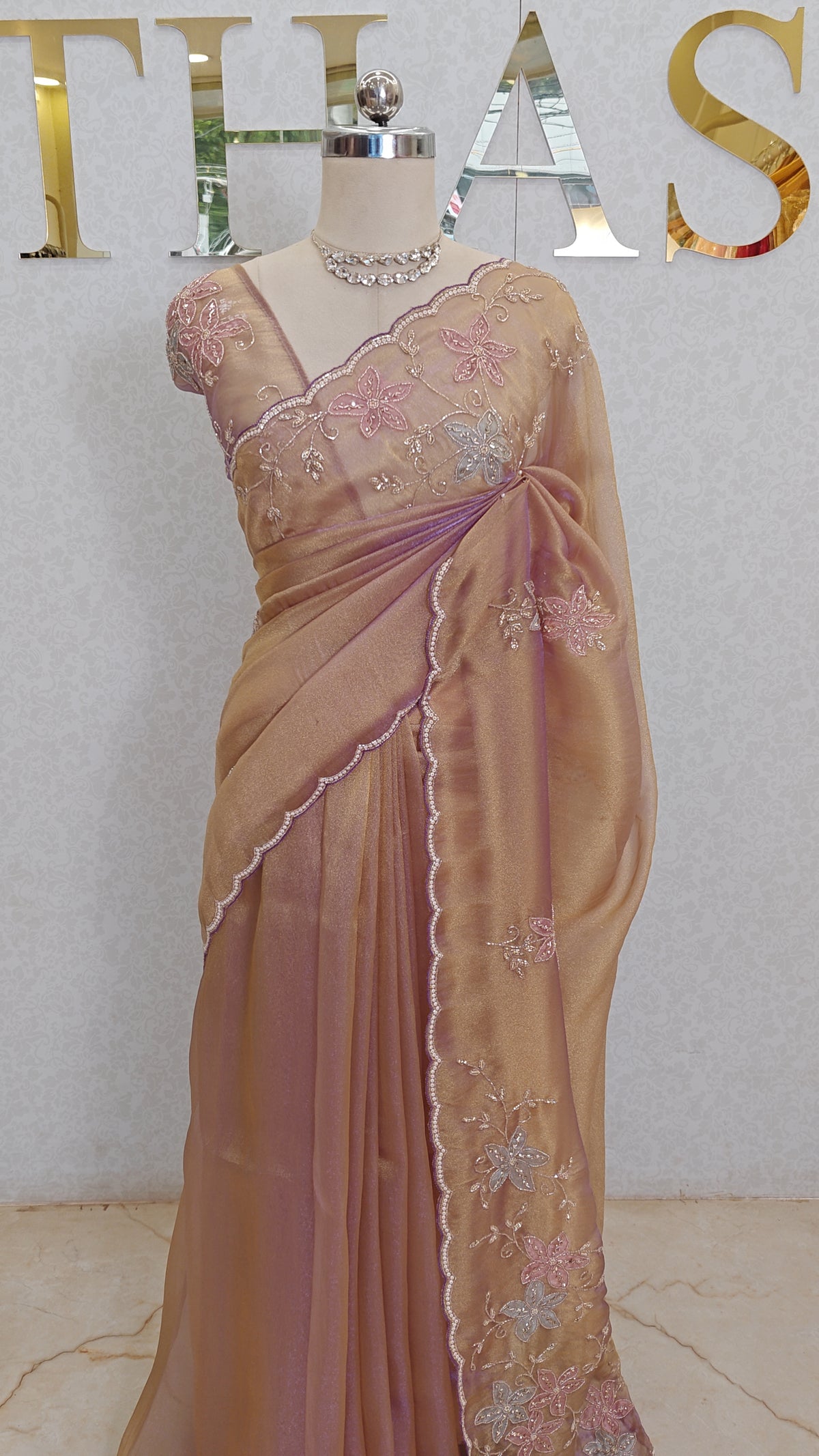FLOWY ORGANZA SAREE