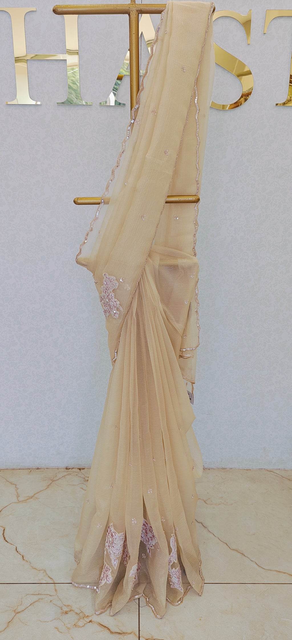CRUSH ORGANZA SAREE