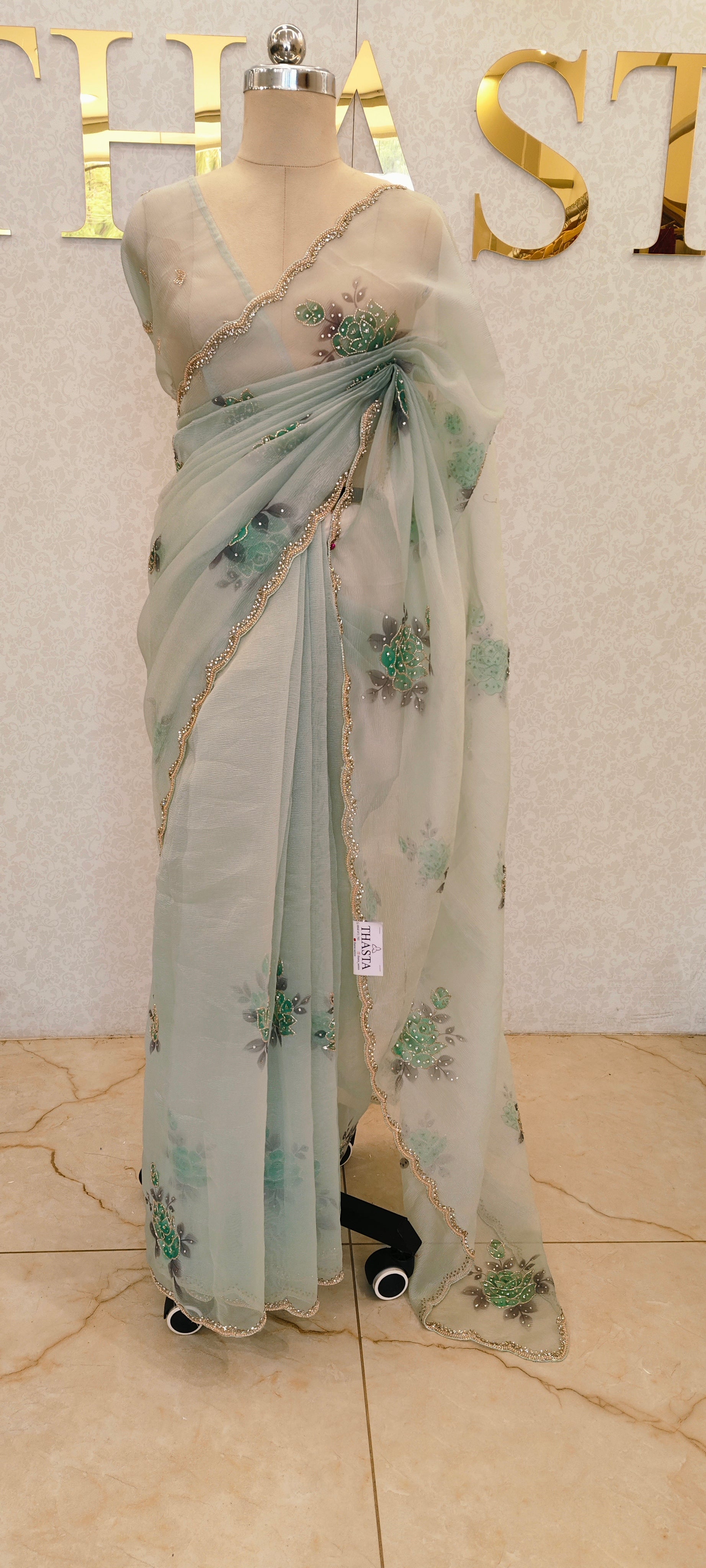 CRUSH ORGANZA SAREE