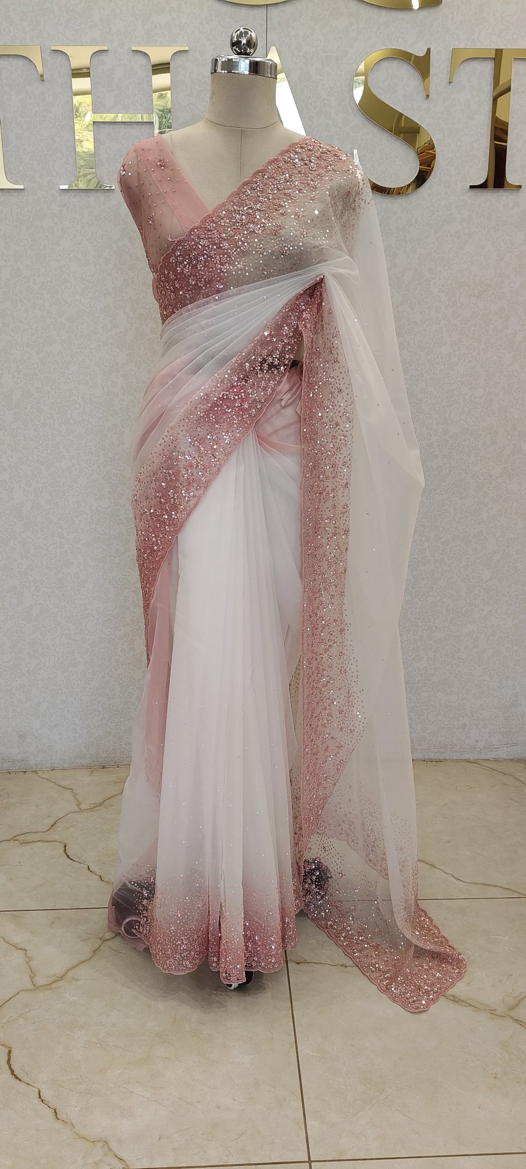 PURE ORGANZA SAREE
