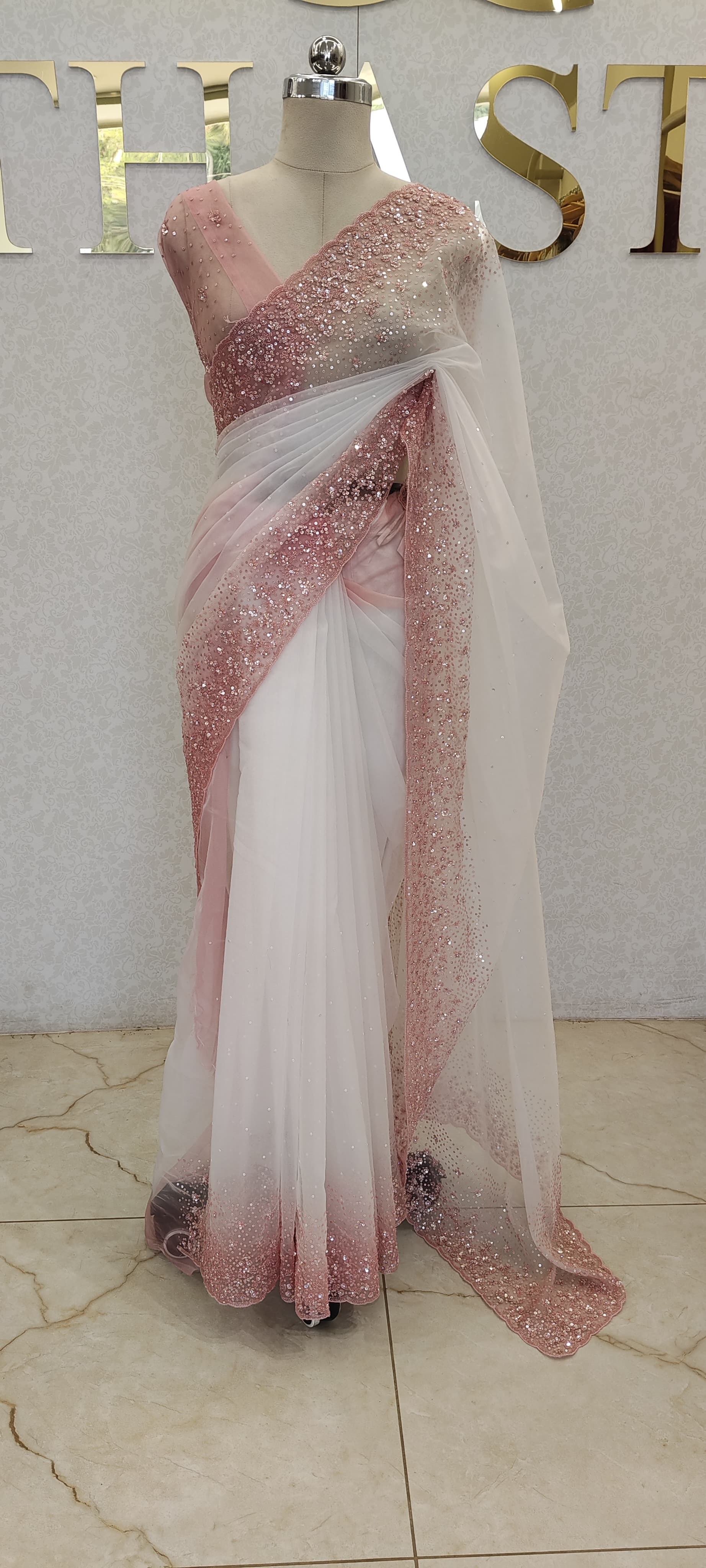 PURE ORGANZA SAREE