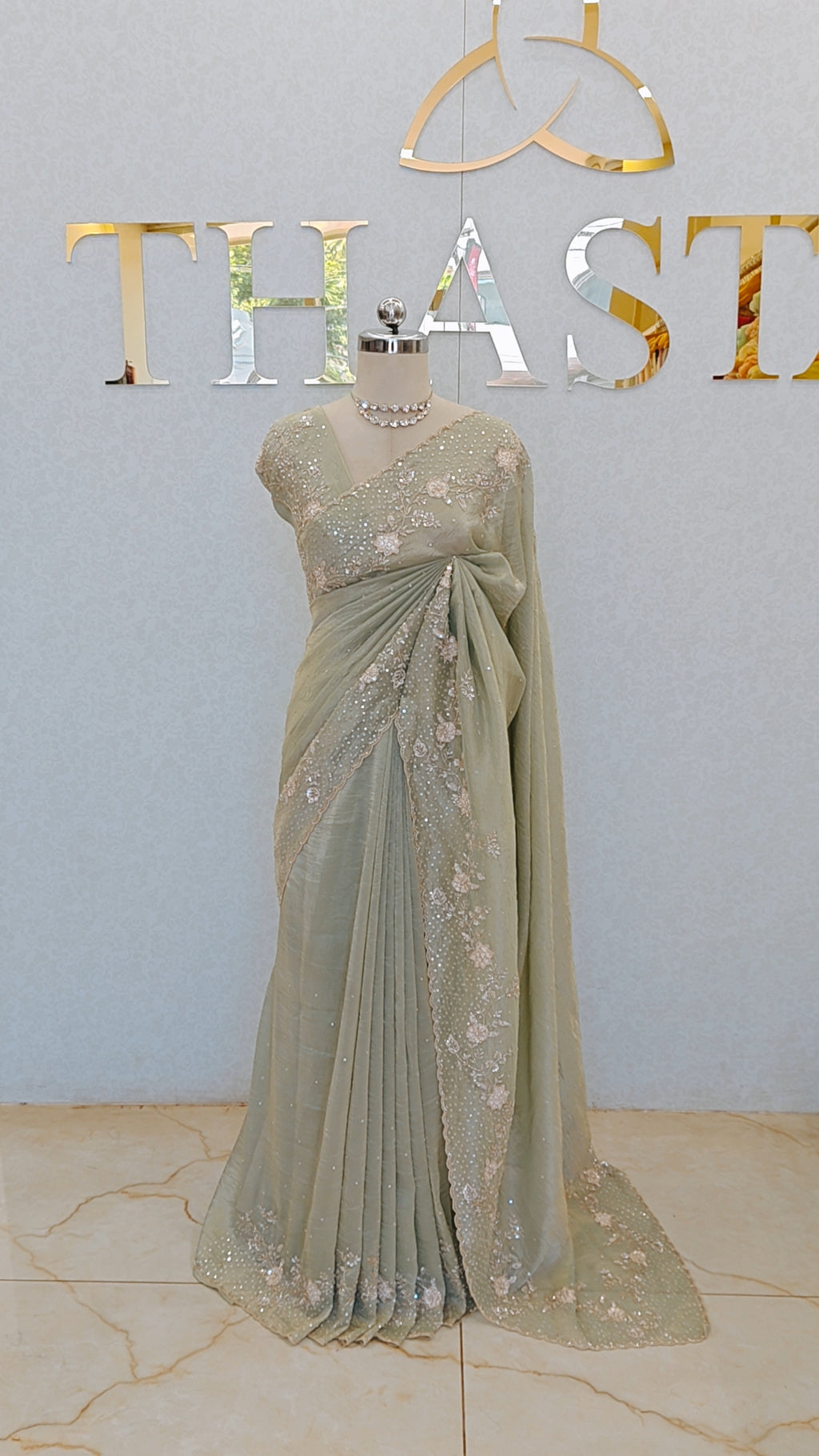 FLOWY TISSUE ORGANZA SAREE