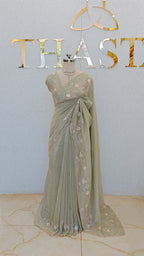 FLOWY TISSUE ORGANZA SAREE