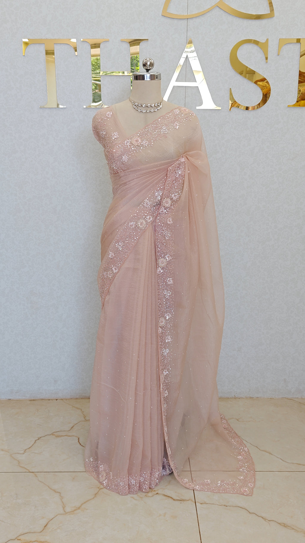 CRUSH ORGANZA SAREE