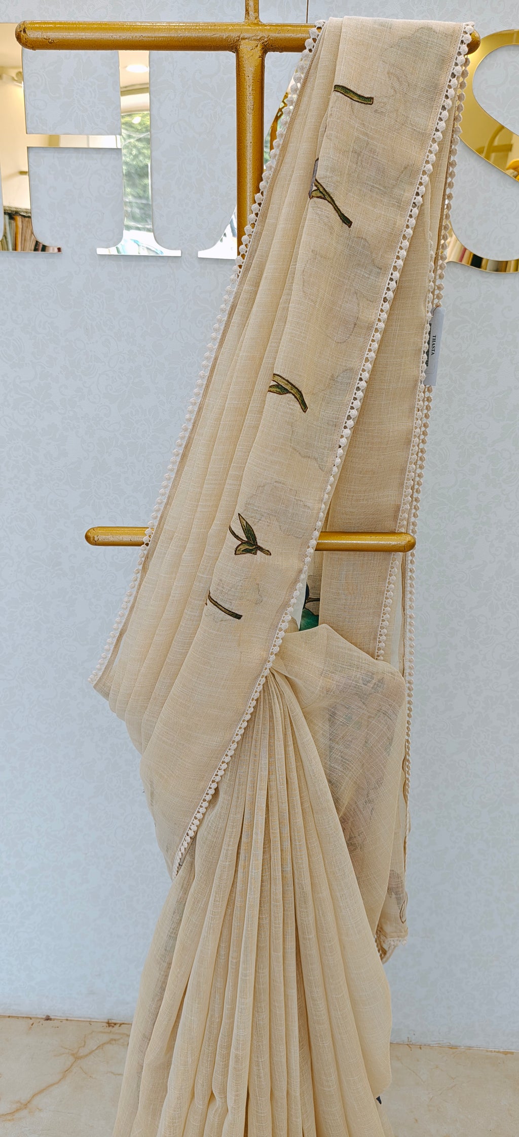 LINEN TISSUE SAREE