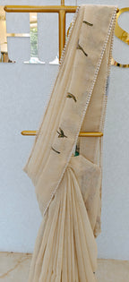 LINEN TISSUE SAREE