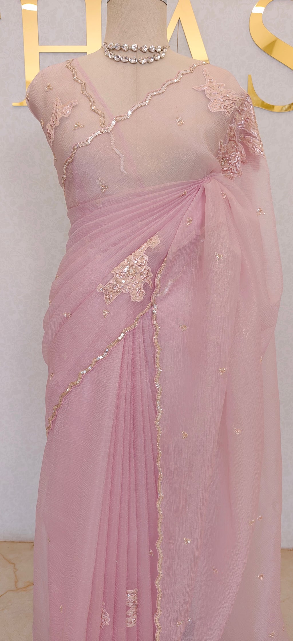 CRUSH ORGANZA SAREE