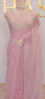 CRUSH ORGANZA SAREE