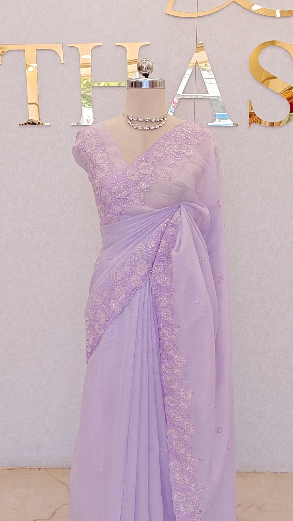 CRUSH ORGANZA SAREE