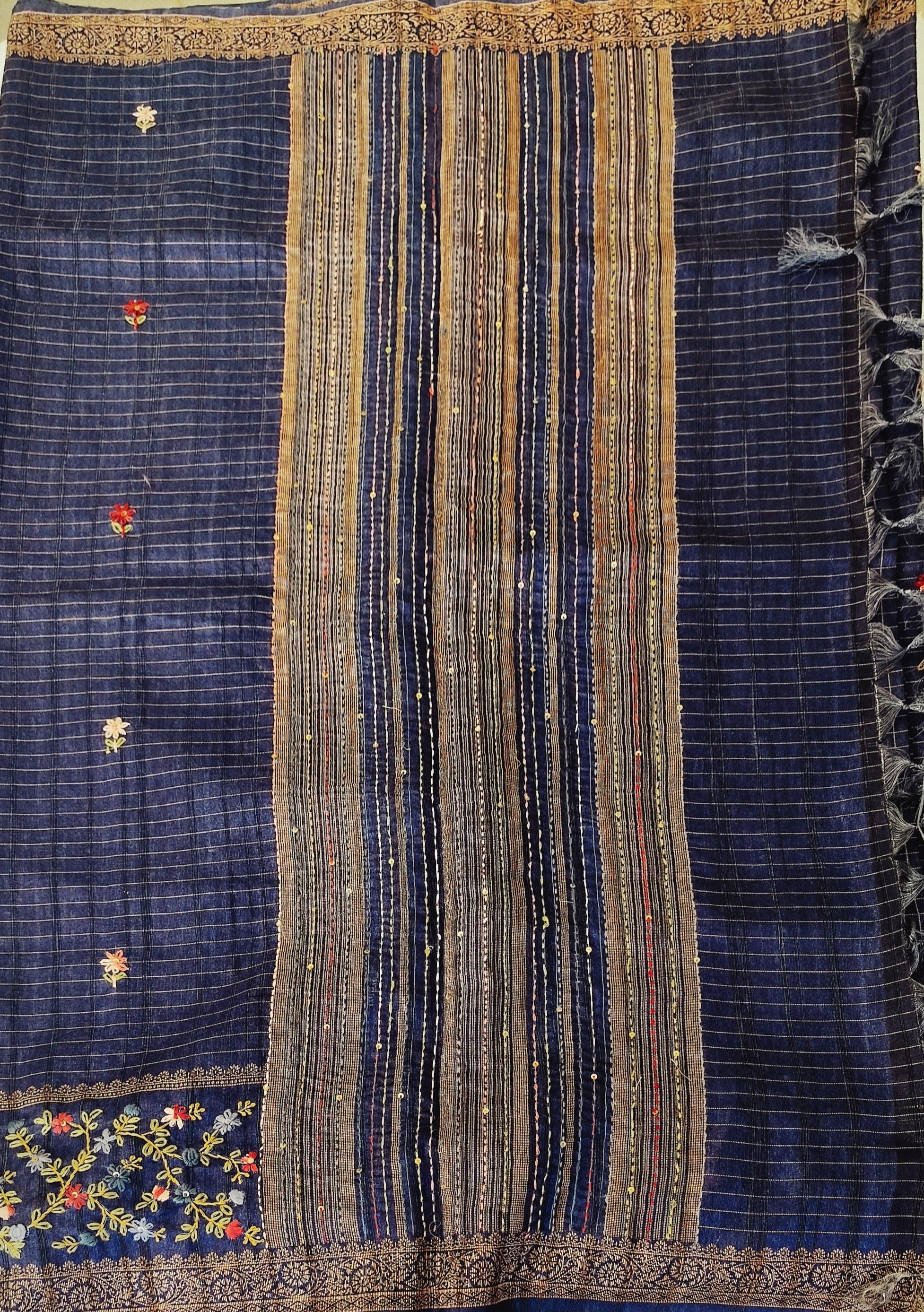 Semi Tussar saree