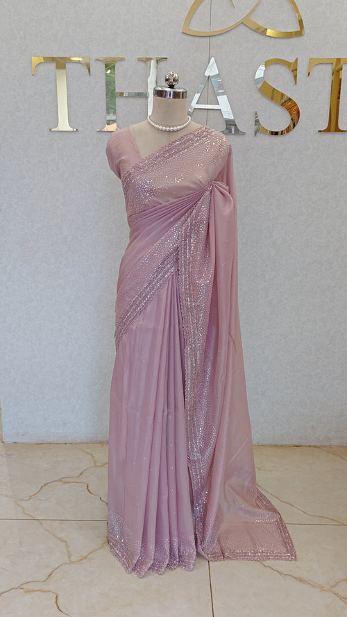 CRUSH ORGANZA SAREE