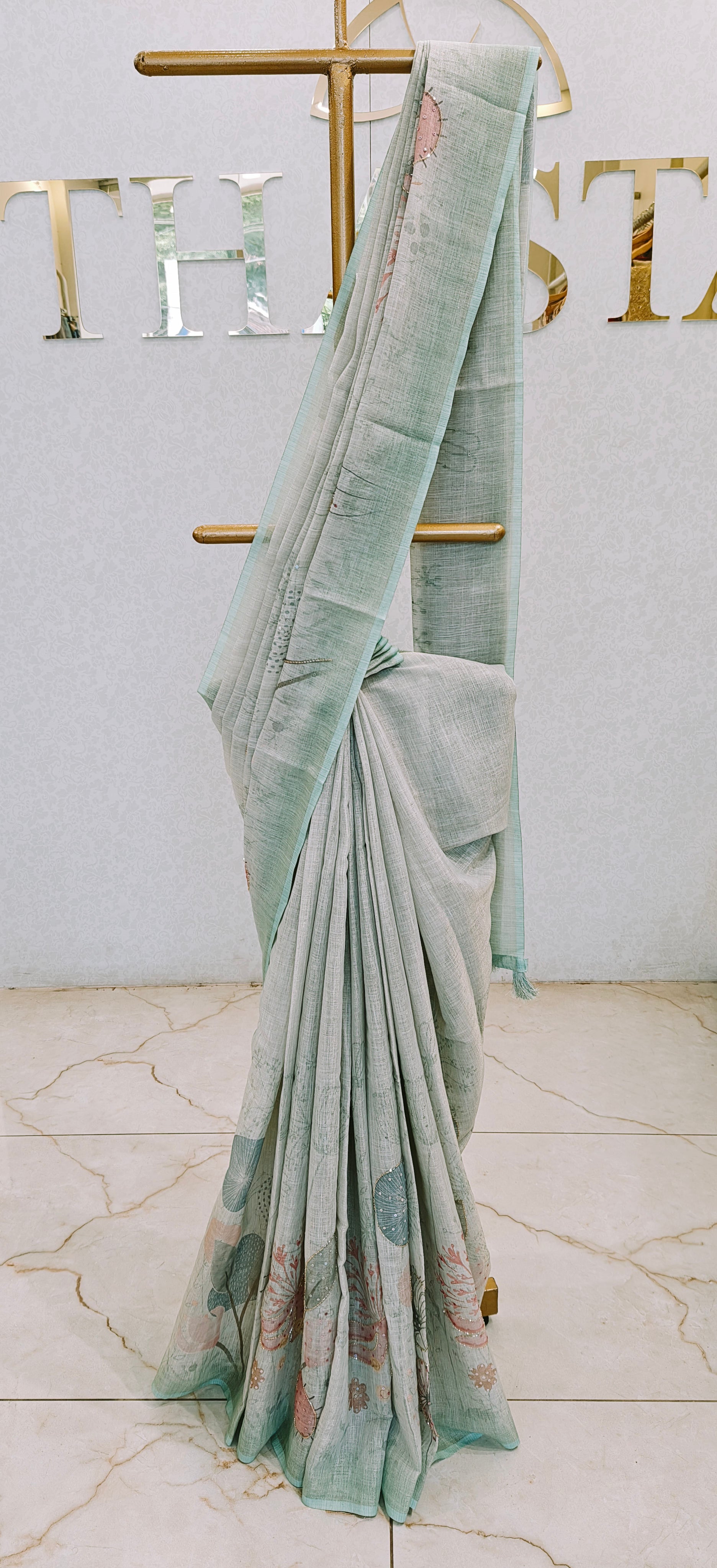 LINEN SAREE