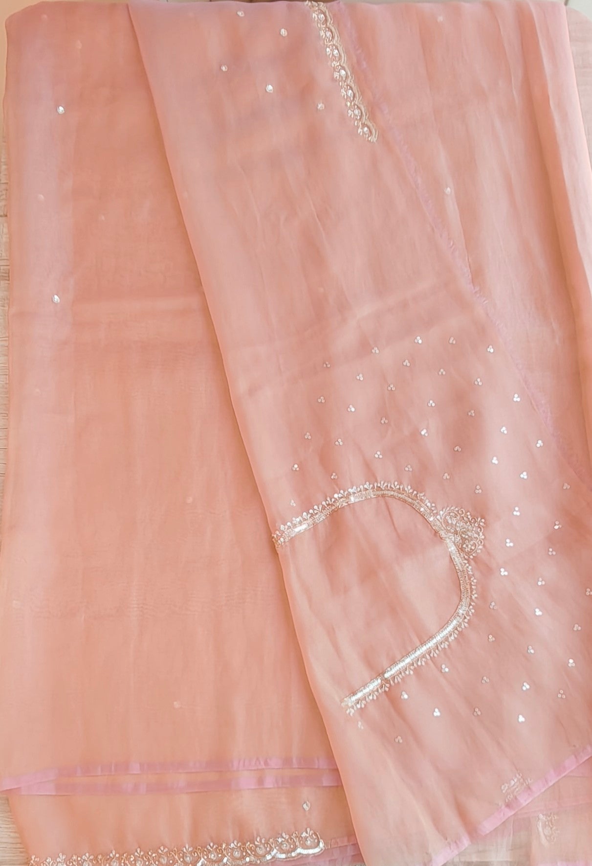 Tissue organza saree