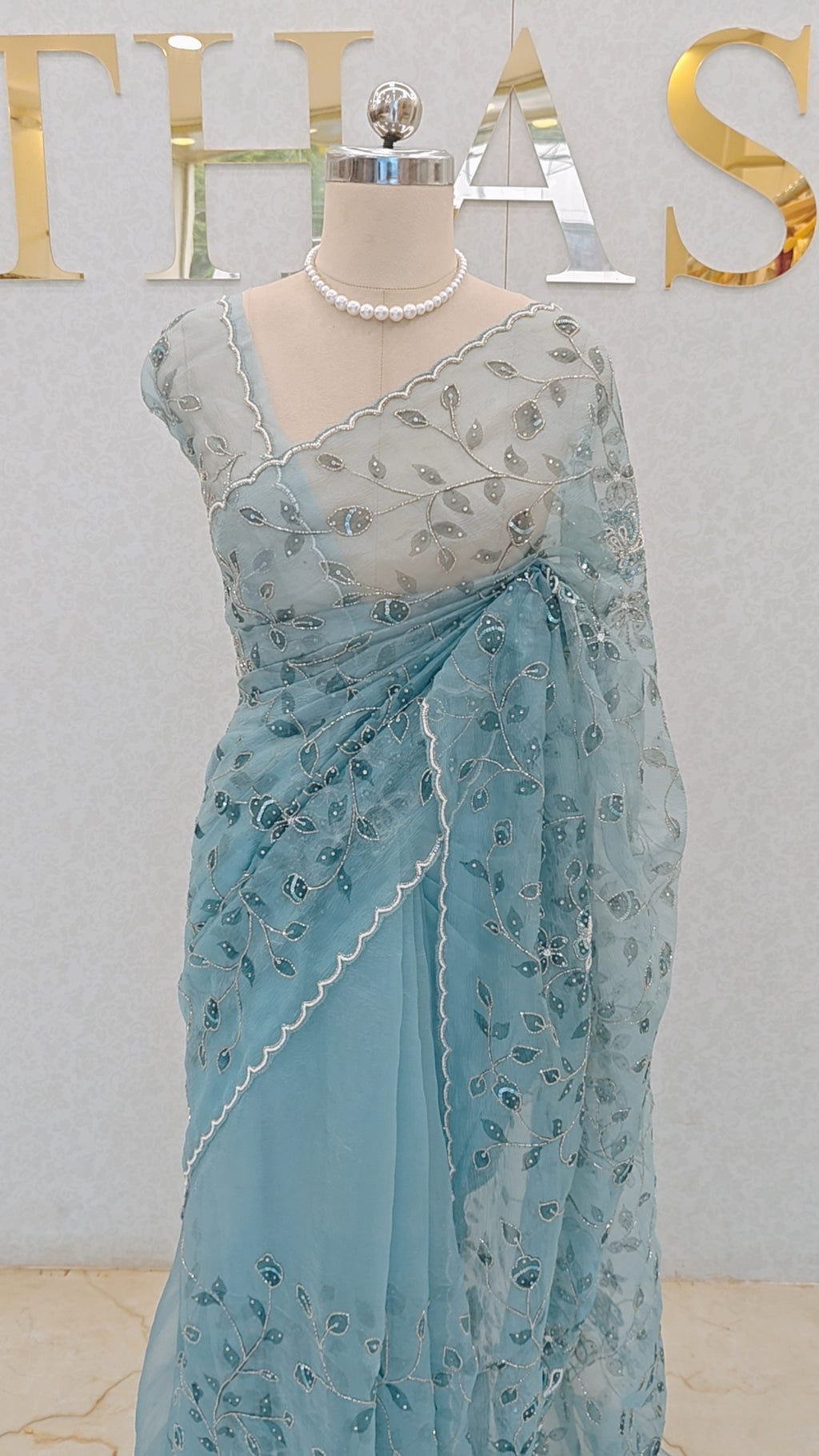 CRUSH ORGANZA SAREE