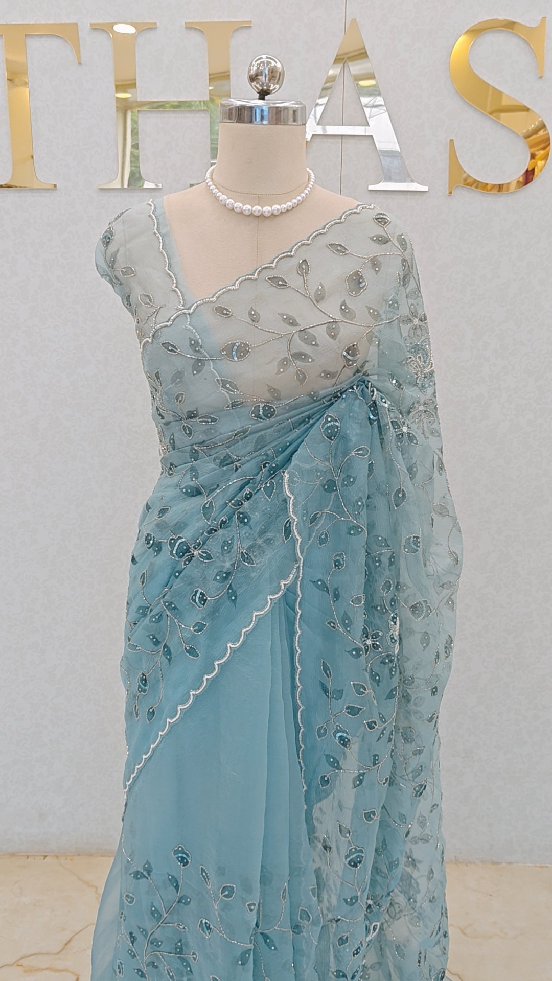 CRUSH ORGANZA SAREE