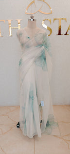 PURE ORGANZA SAREE