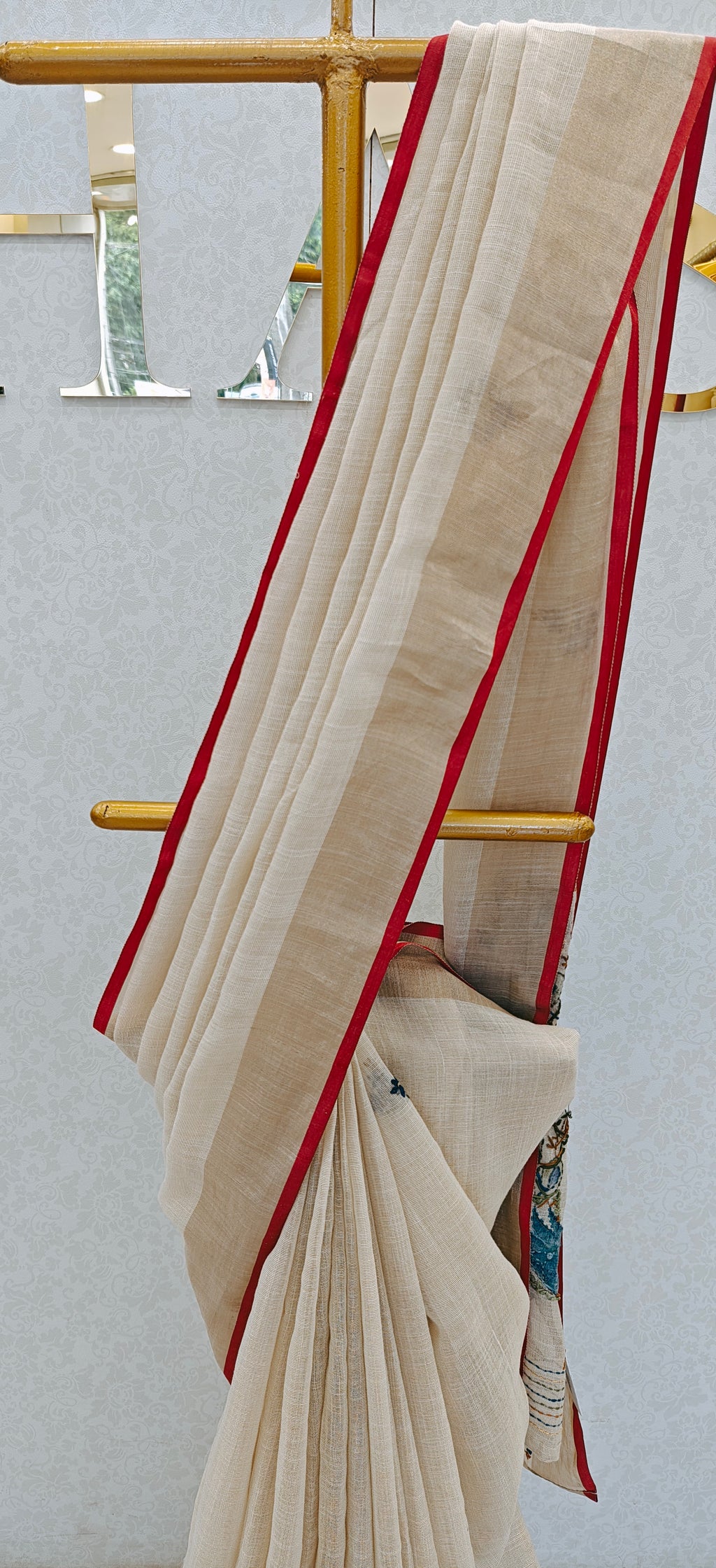 LINEN TISSUE SAREE