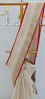 LINEN TISSUE SAREE