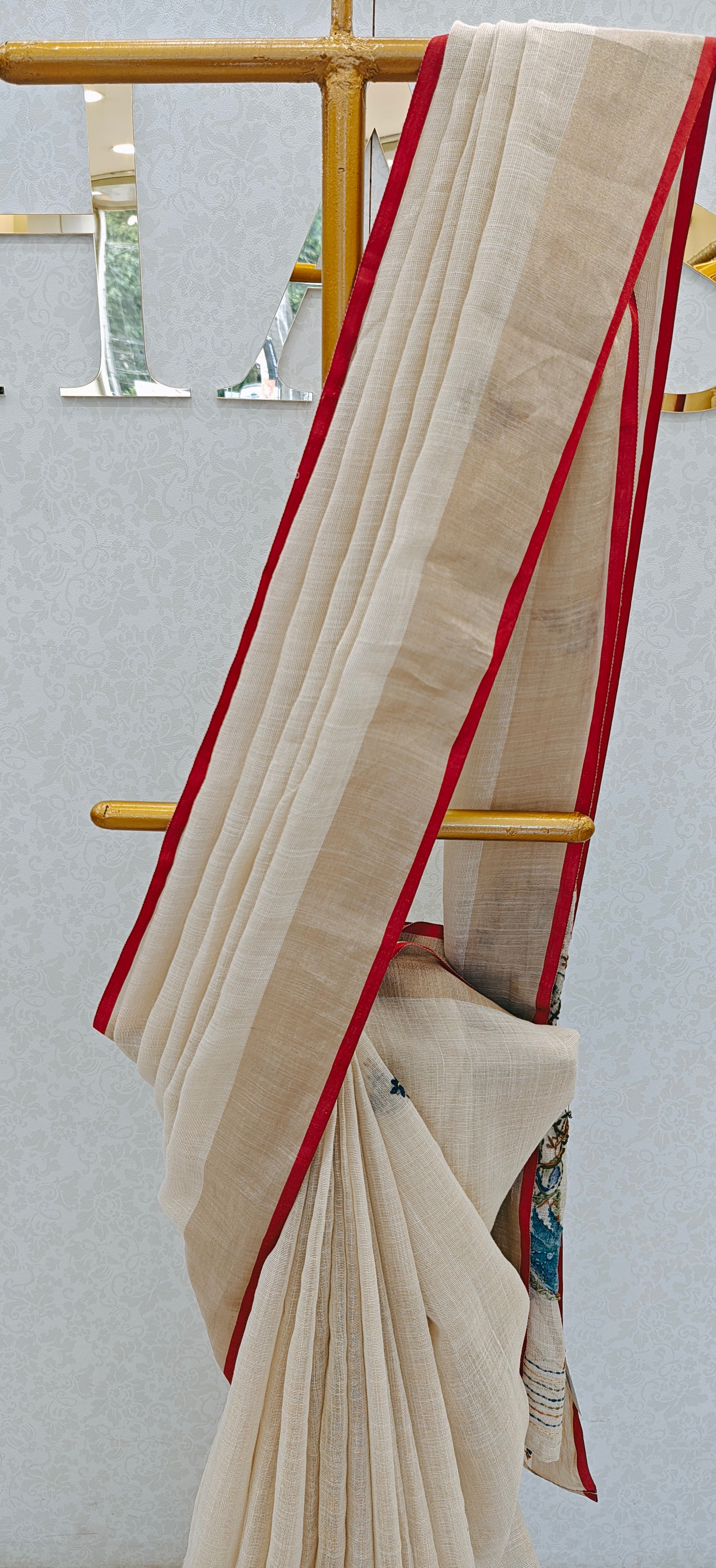 LINEN TISSUE SAREE