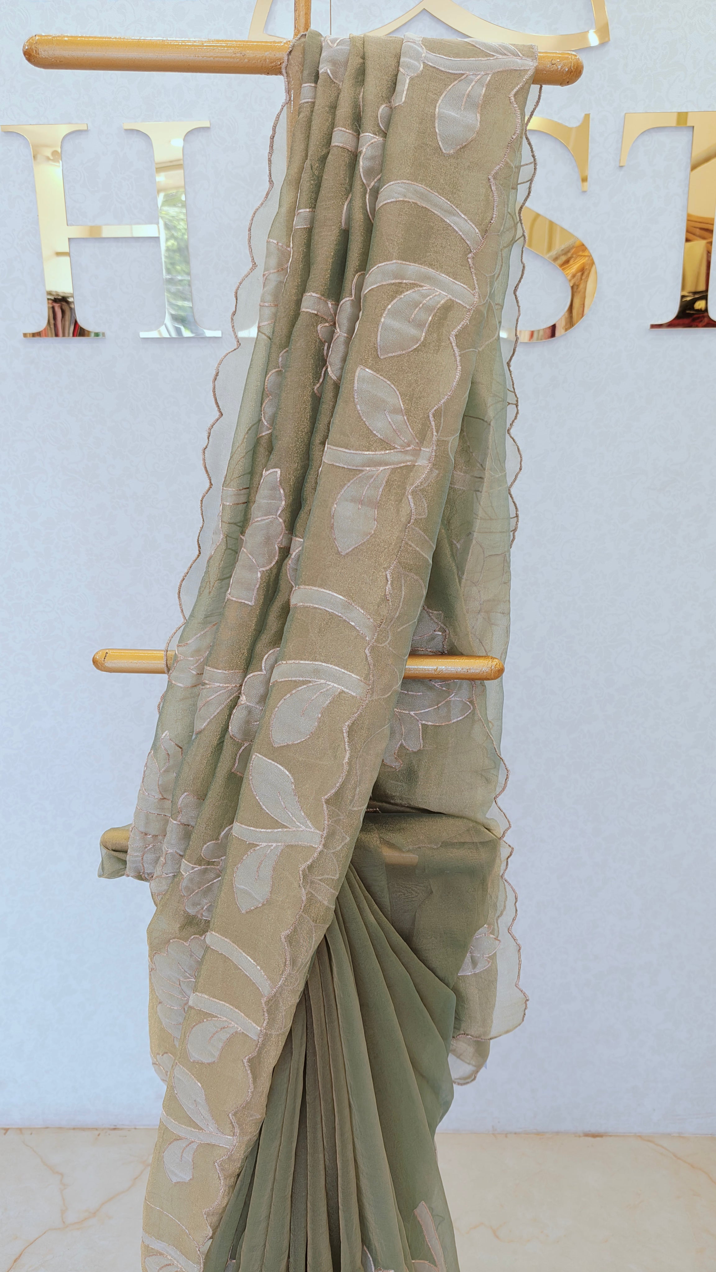 TISSUE ORGANZA SAREE