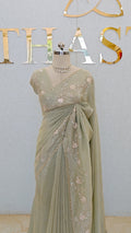 FLOWY TISSUE ORGANZA SAREE