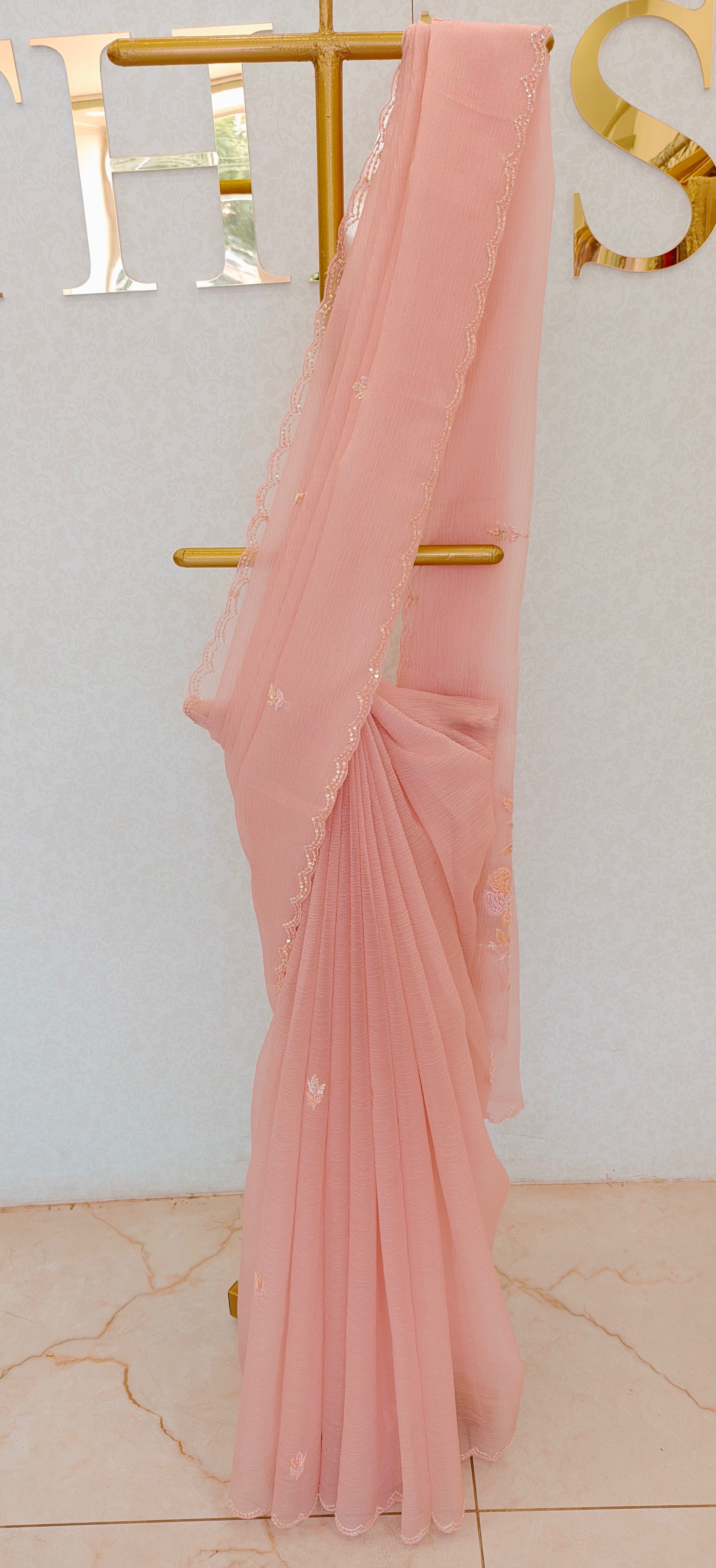 CRUSH ORGANZA SAREE