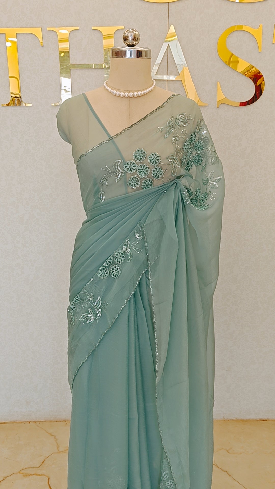 CRUSH ORGANZA SAREE