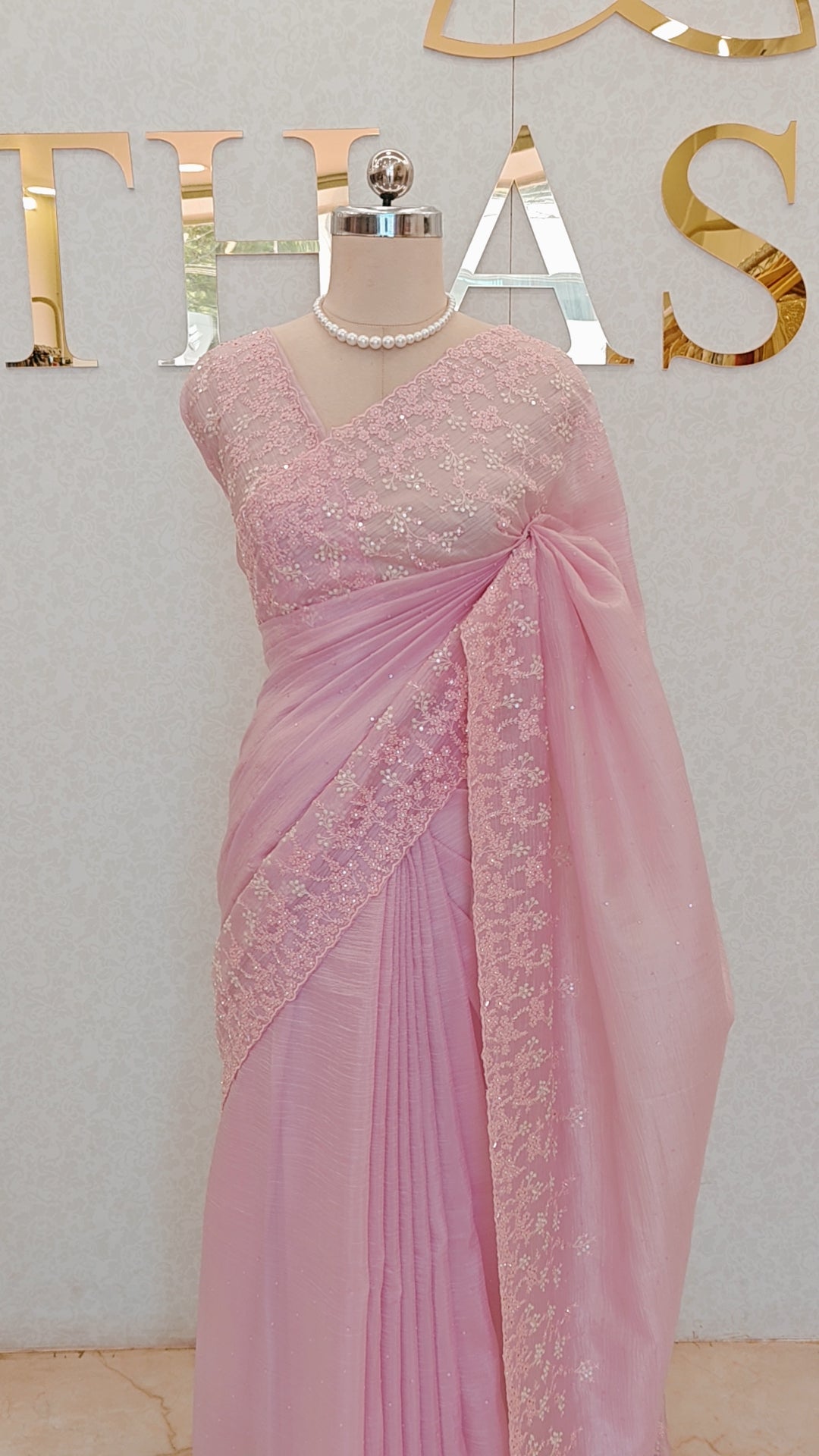 CRUSH ORGANZA SAREE