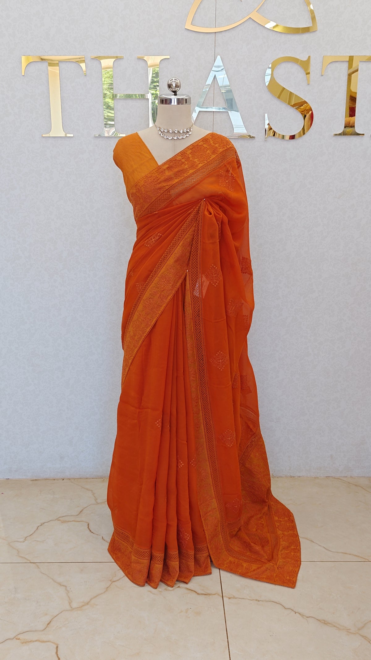 PURE ORGANZA SAREE