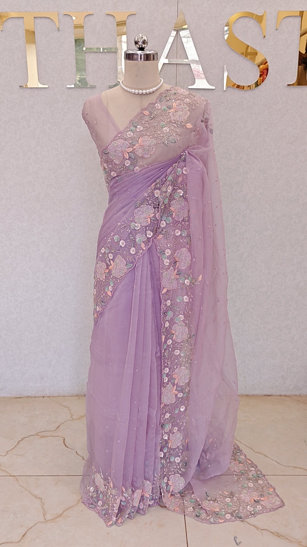 CRUSH ORGANZA SAREE
