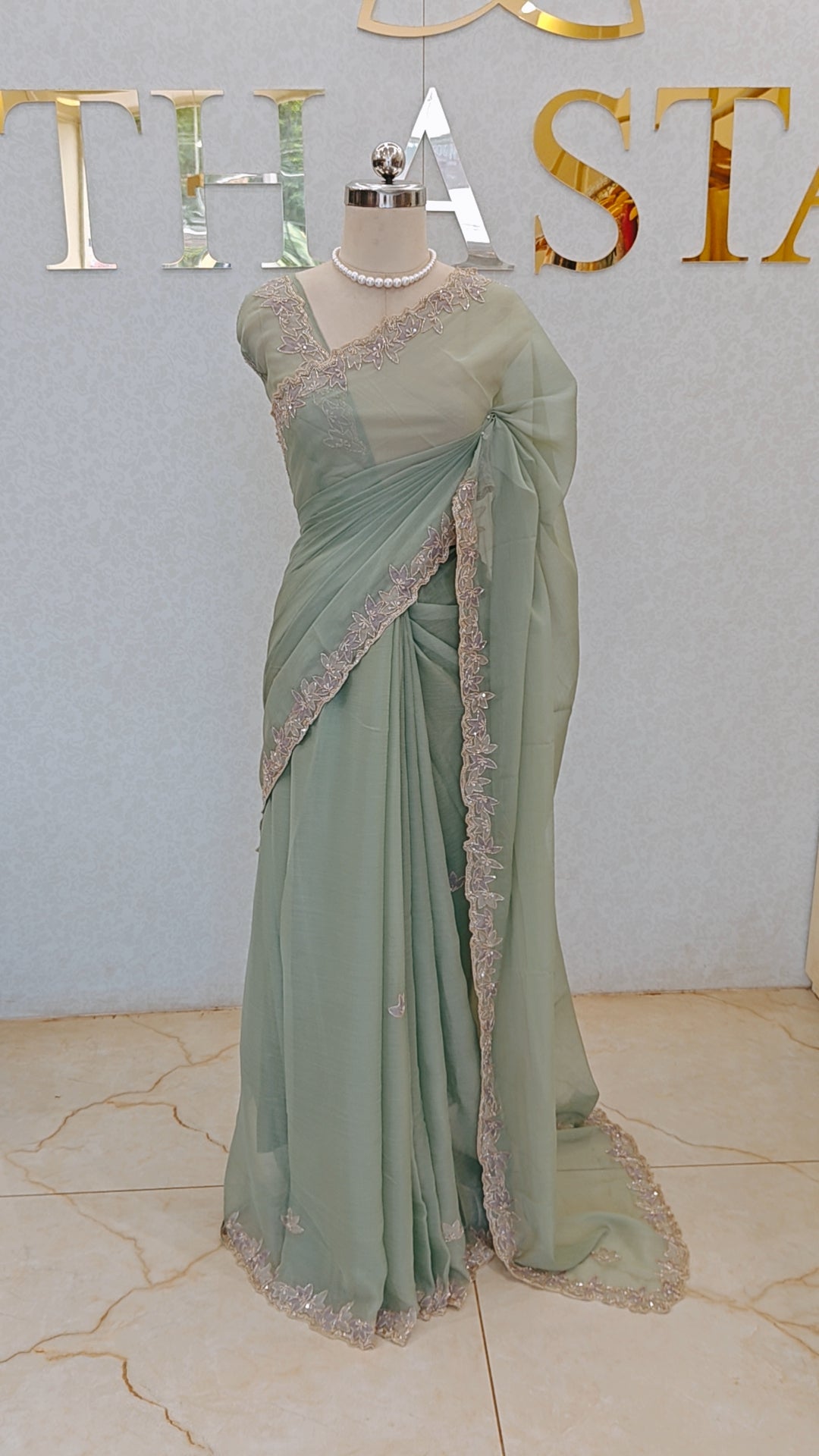 CRUSH ORGANZA SAREE