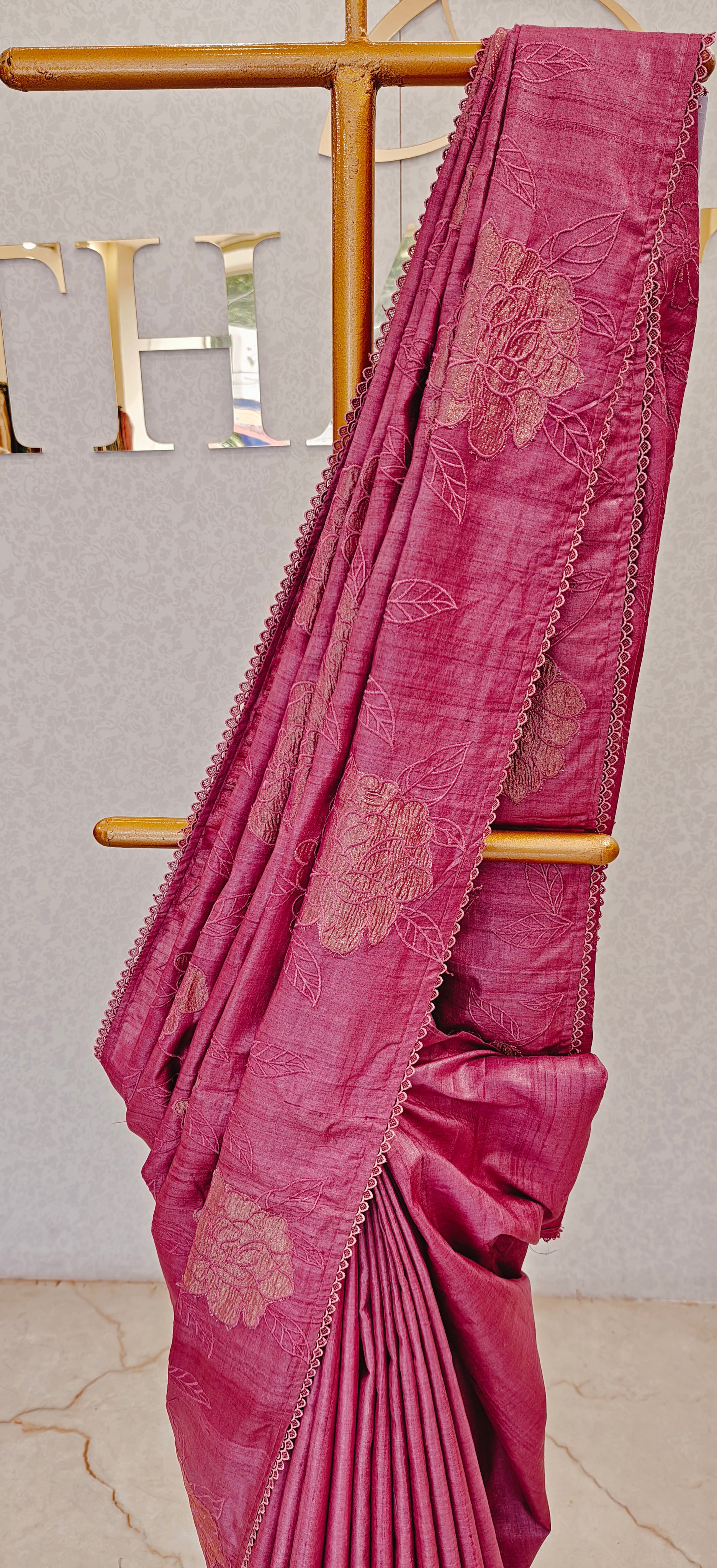PURE TUSSAR SAREE
