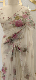 GLASS ORGANZA SAREE