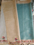 Linen tissue saree