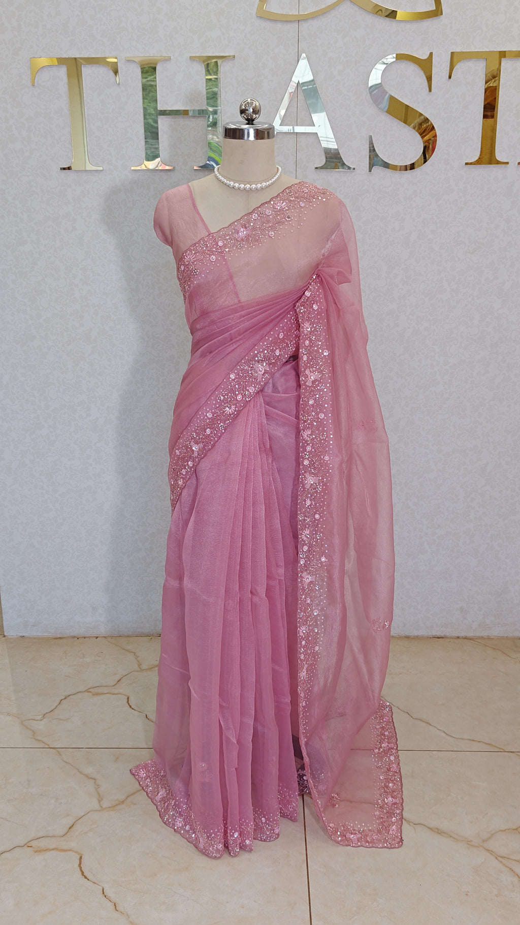 CRUSH ORGANZA SAREE