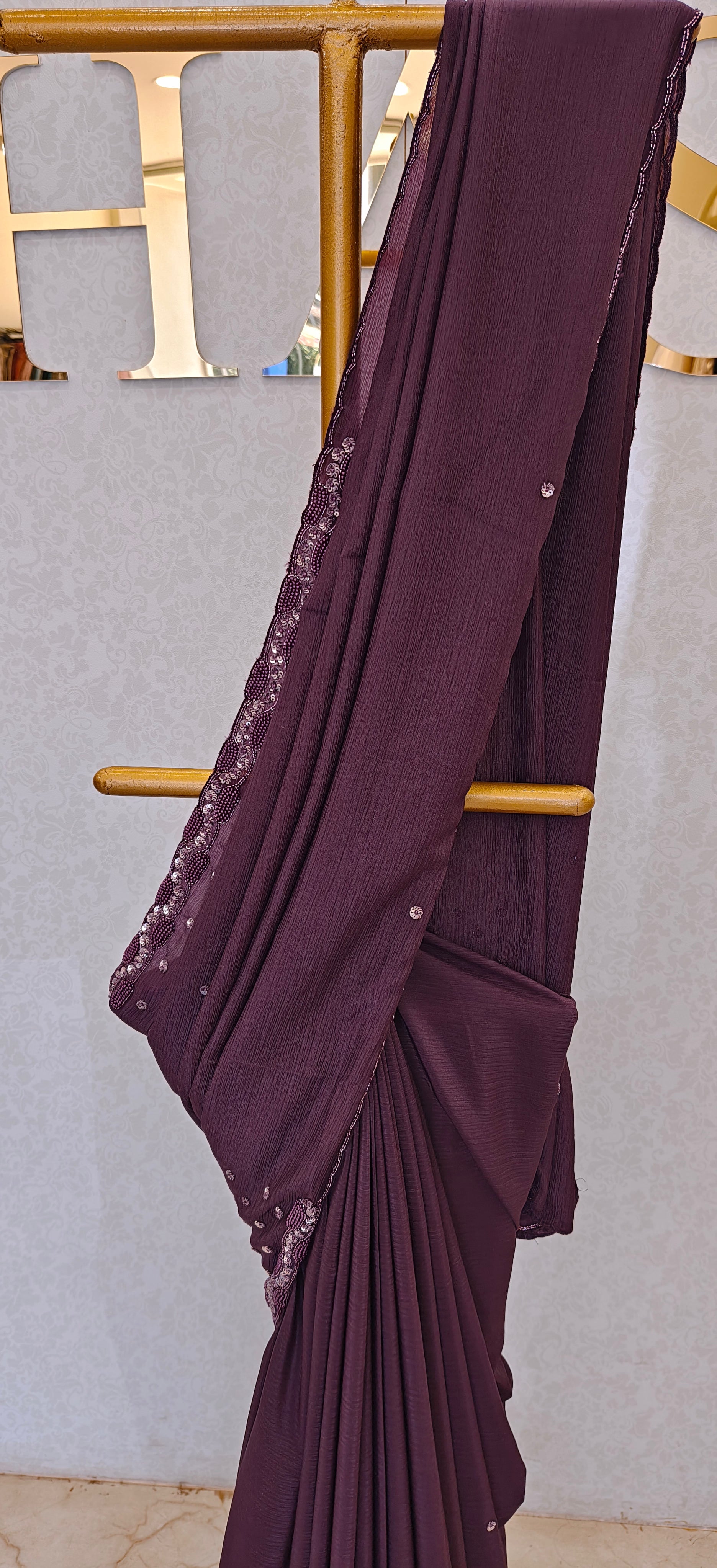 CRUSH ORGANZA SAREE