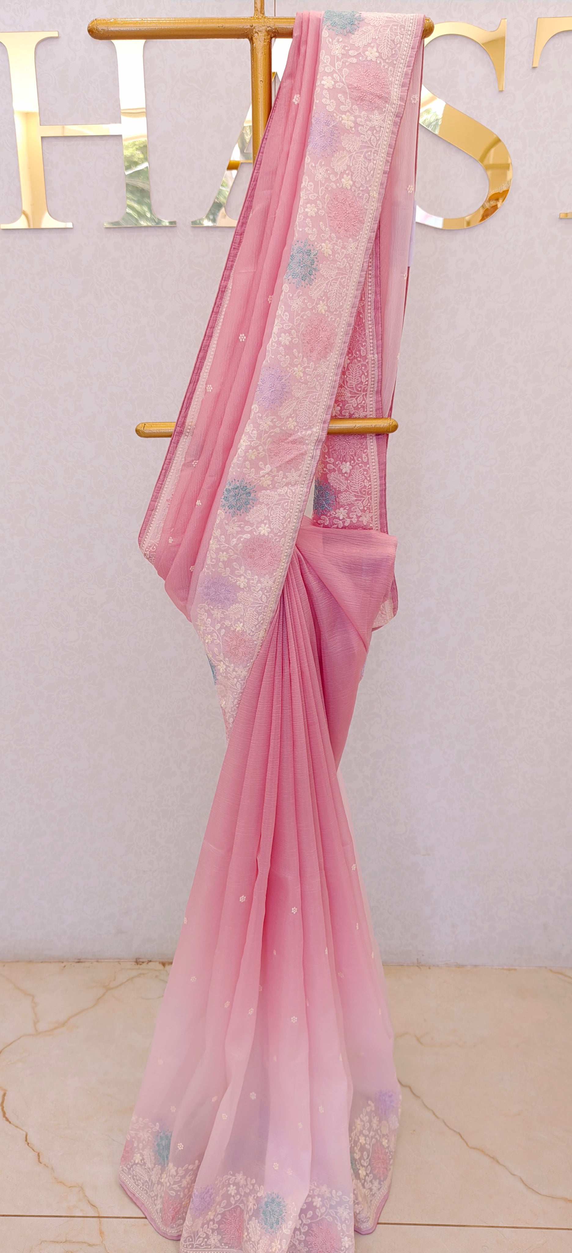 CRUSH ORGANZA SAREE