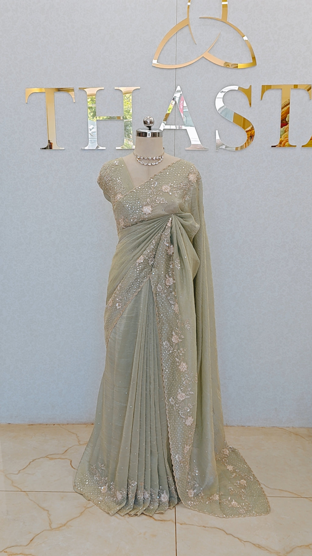 FLOWY TISSUE ORGANZA SAREE