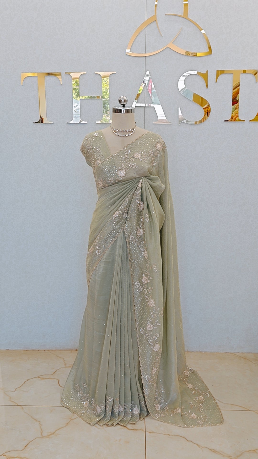 FLOWY TISSUE ORGANZA SAREE