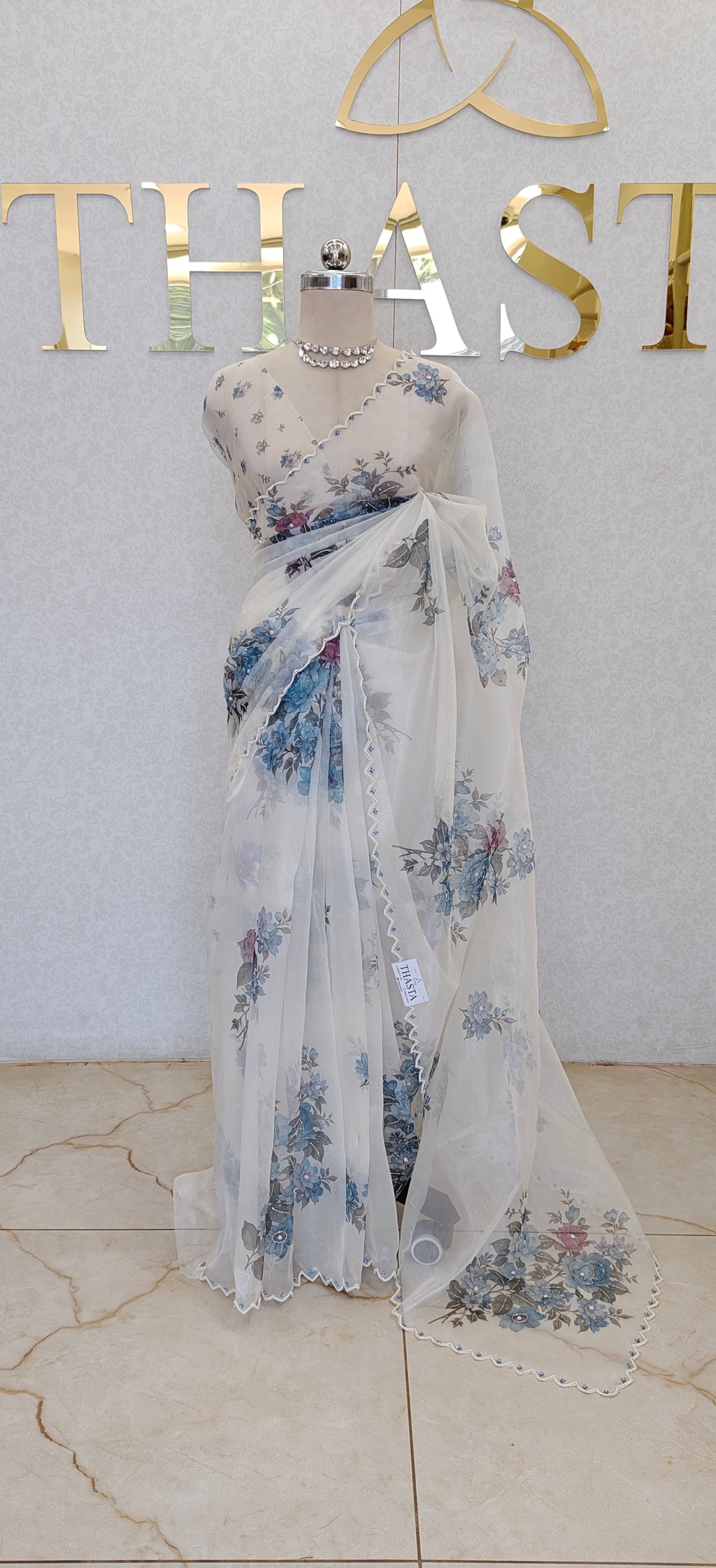 GLASS ORGANZA SAREE