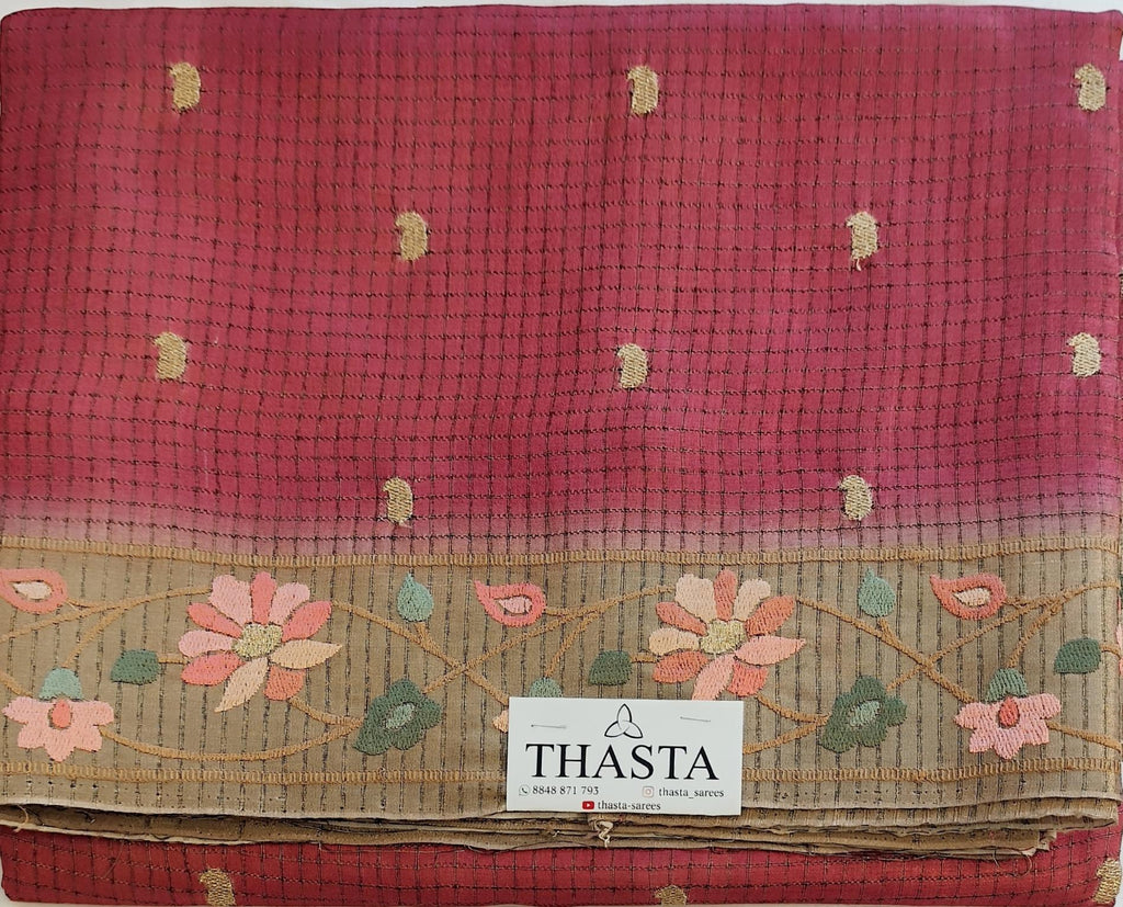 Semi tussar saree