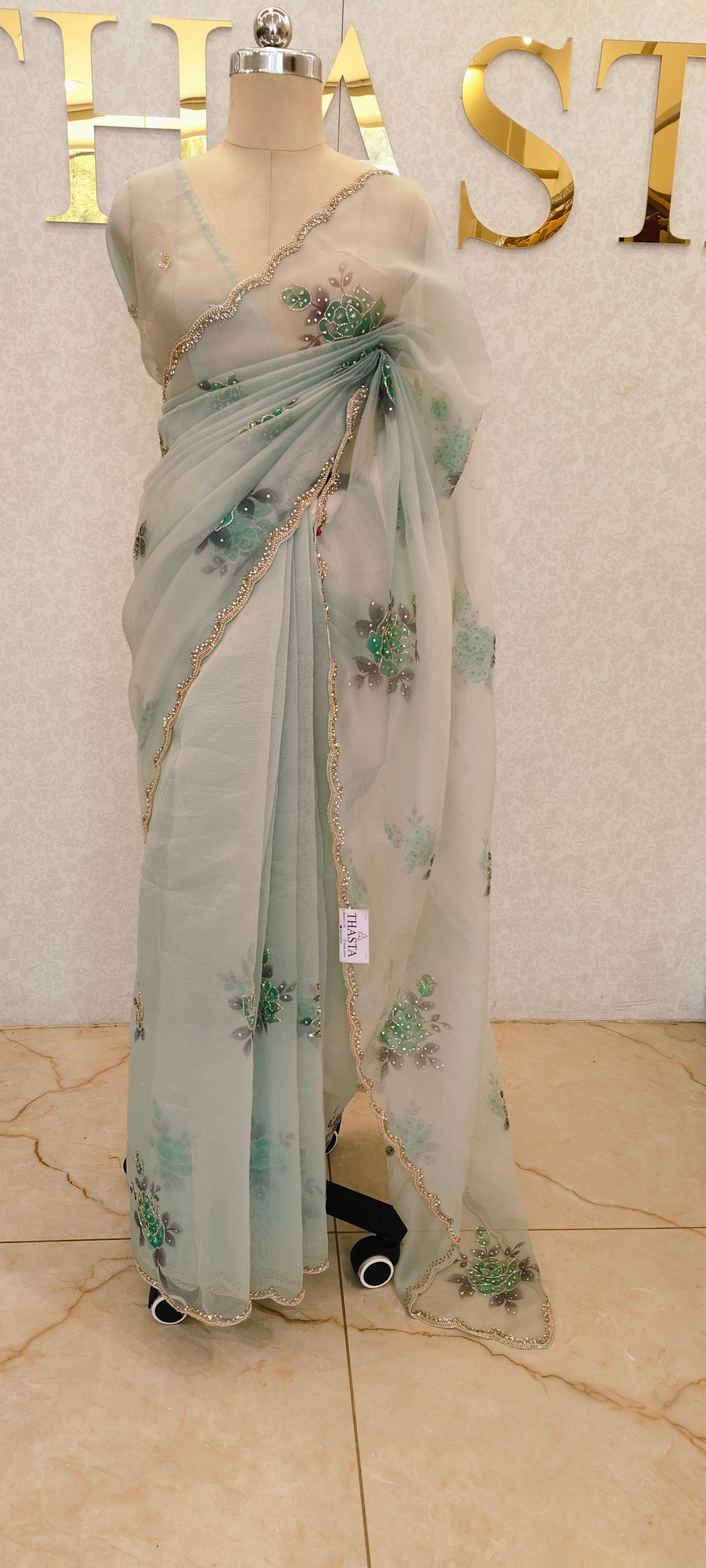 CRUSH ORGANZA SAREE