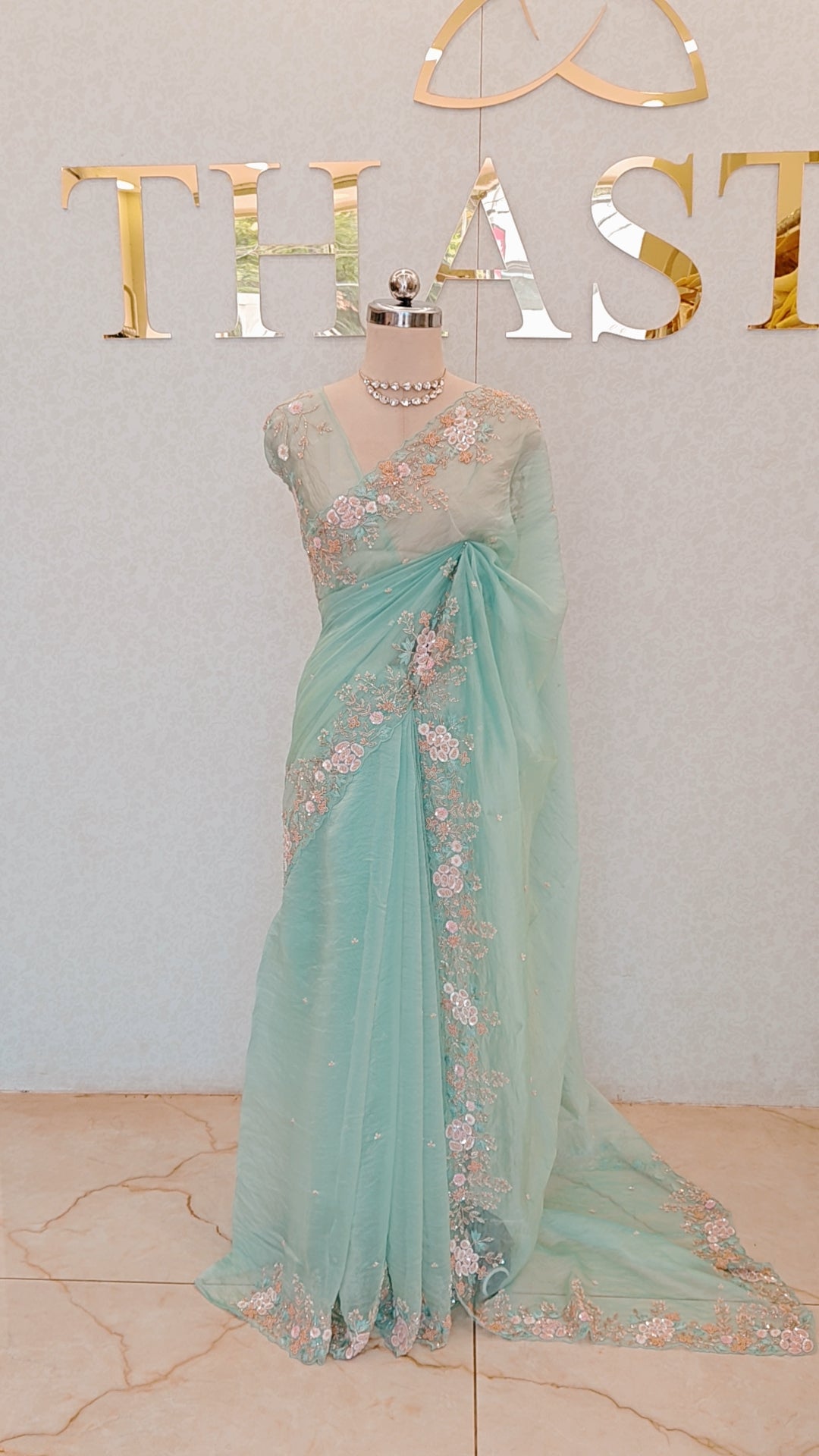 SOFT CRUSH ORGANZA SAREE