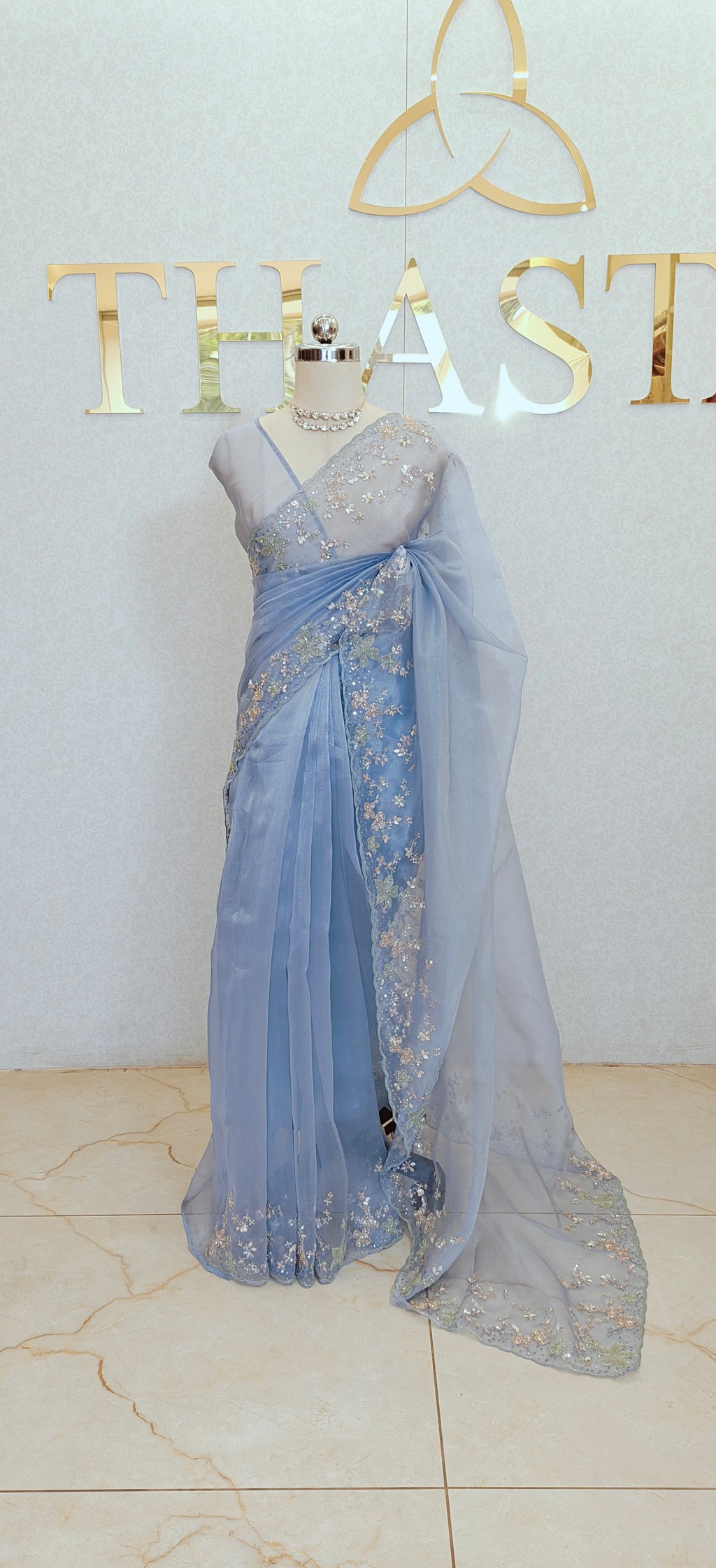 GLASS ORGANZA SAREE