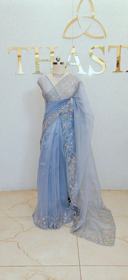 GLASS ORGANZA SAREE