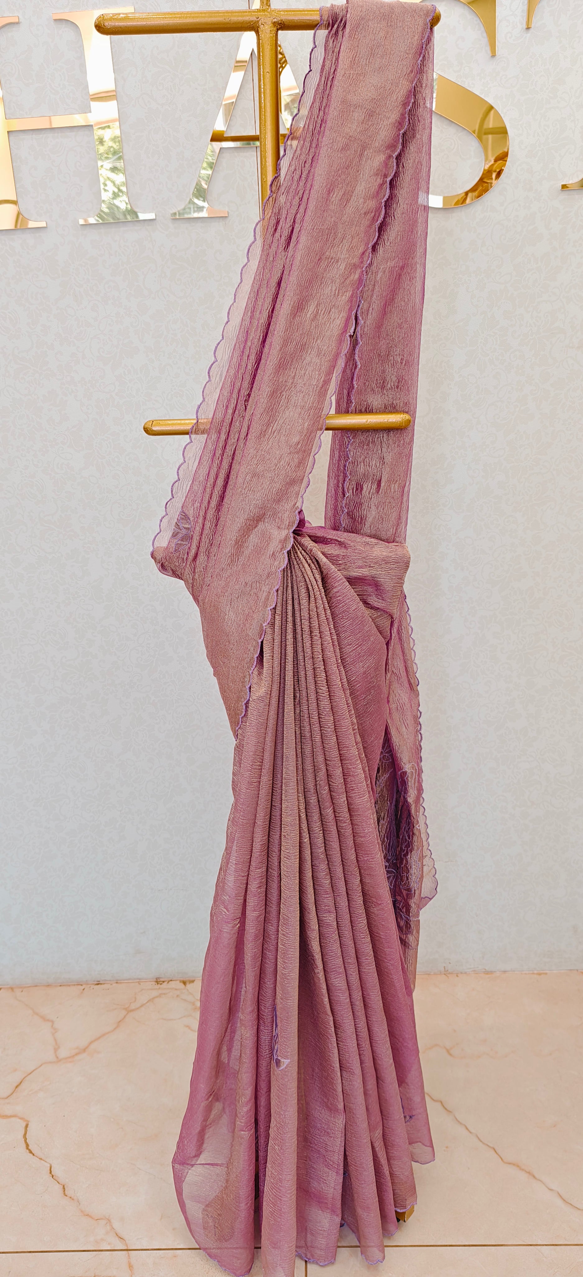 CRUSH ORGANZA SAREE